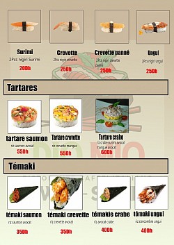 nigiri tartare et témaki
